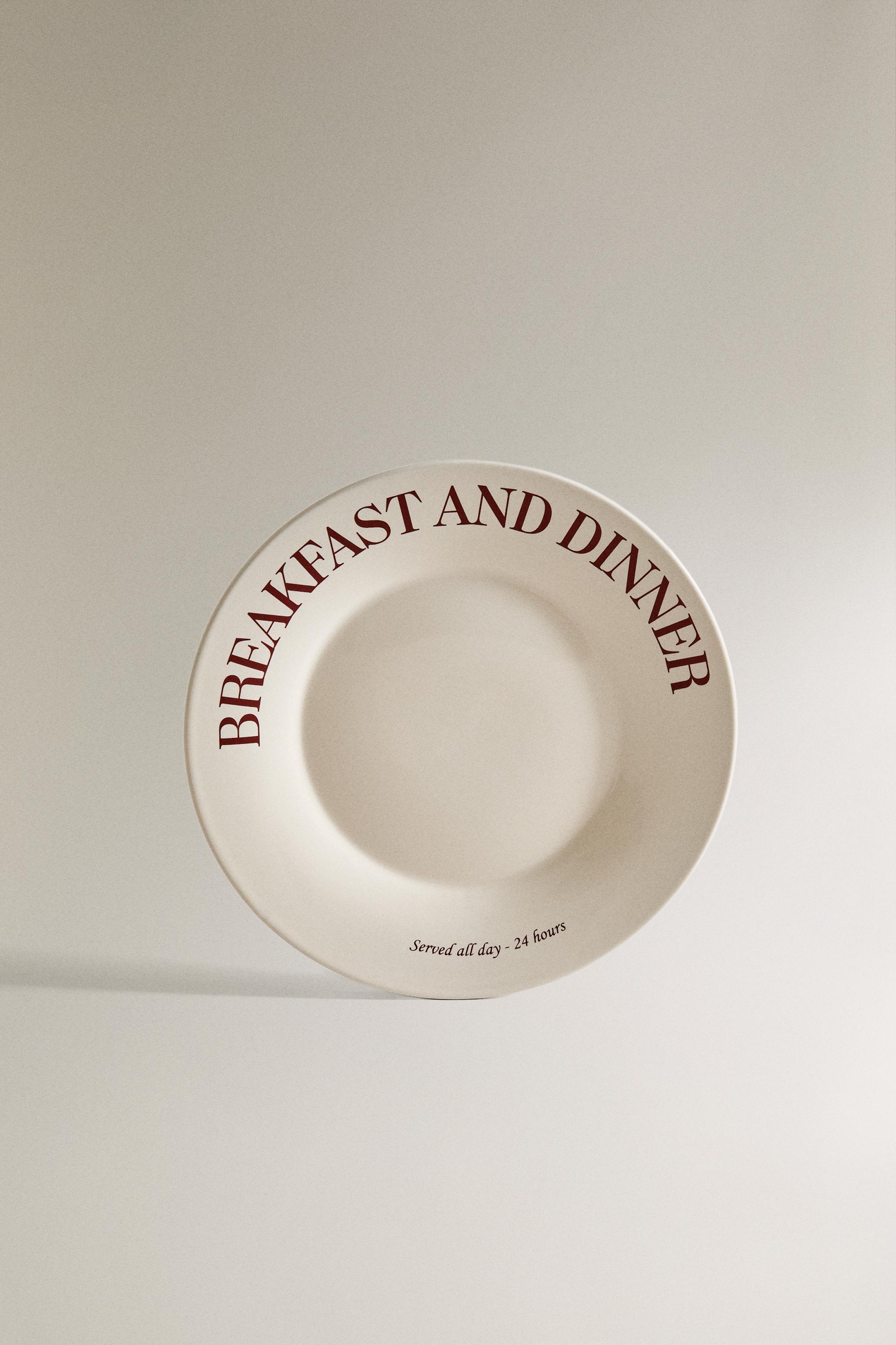 PORCELAIN BREAKFAST DESSERT PLATE